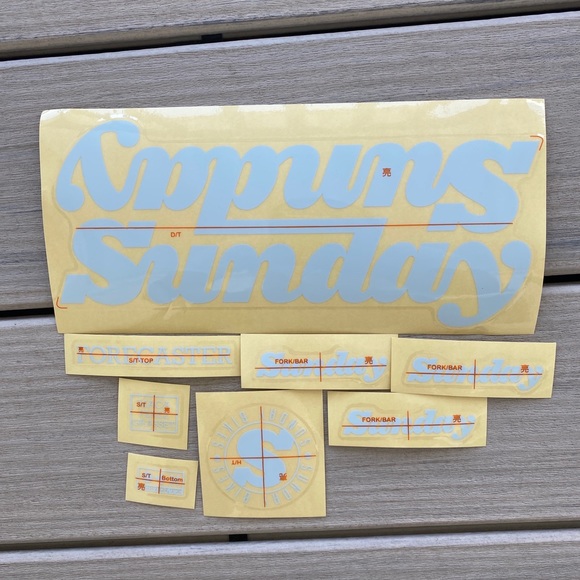 COPY - SUNDAY 2022 FORECASTER PARK - MACA PEREZ GRASSET STICKER KIT BMX BIKES D… - Picture 2 of 4